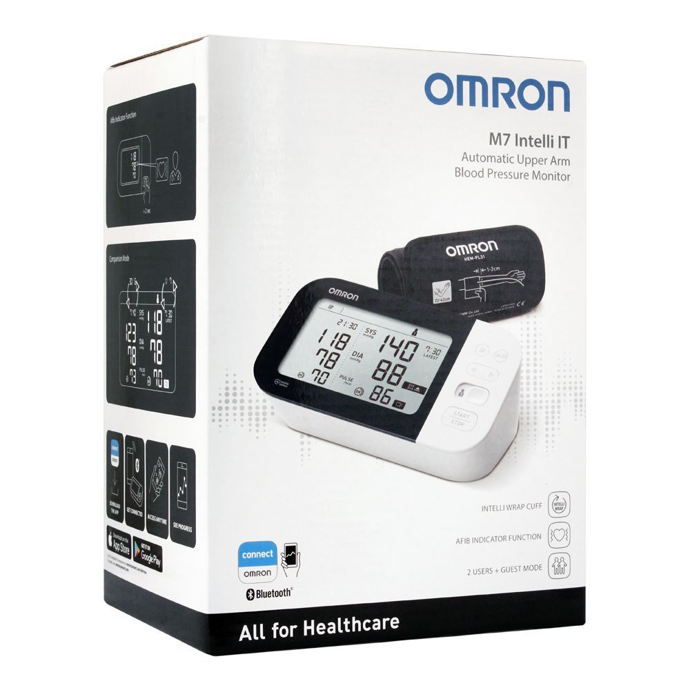1150460-2_1 Omron Automatic Upper Arm Blood Pressure Monitor, M7 - Image 1