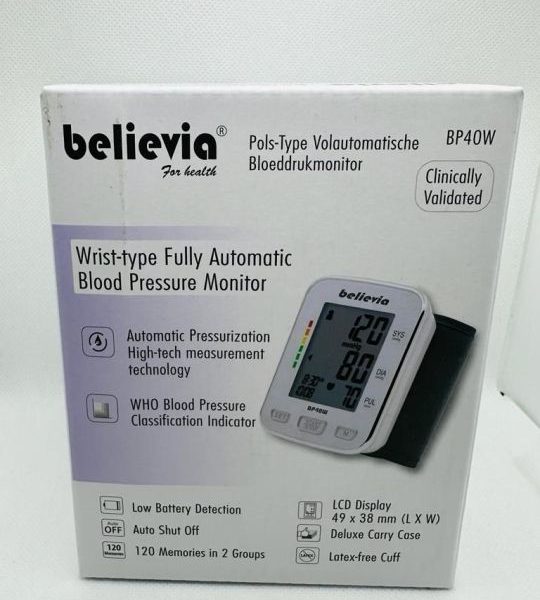 BELIEVIA WRIST TYPE DIGITAL MONITOR