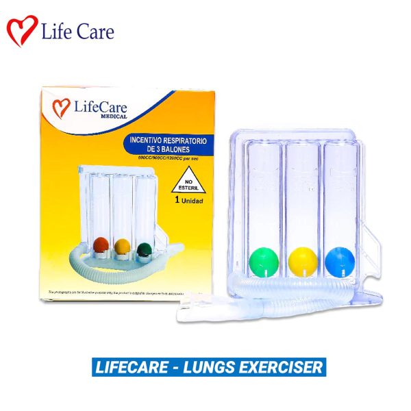 Three Ball Incentive Respiratory Training Spirometer