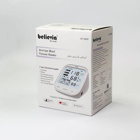 Believia Arm Type Digital Blood Pressure Monitor, KF-66EP